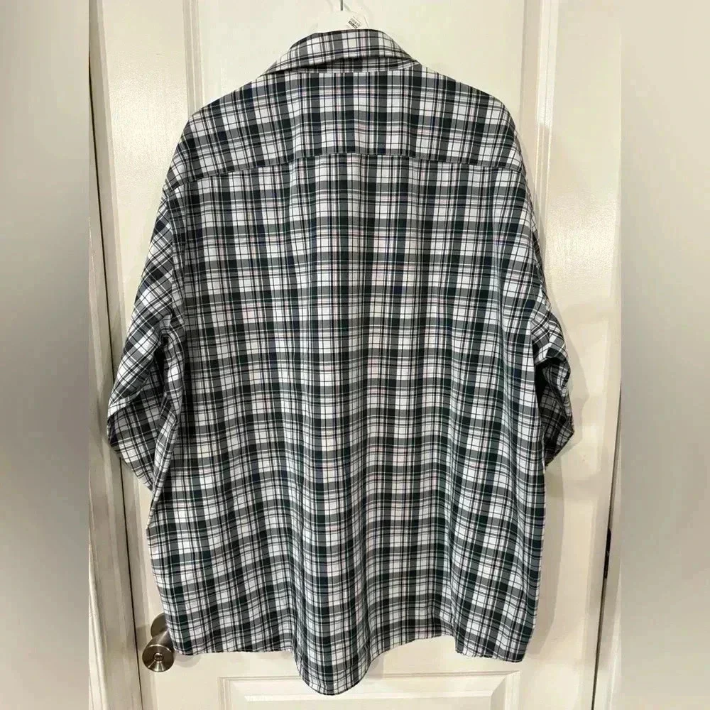 Peter Millar Men’s Summer Comfortable Balsam Plaid Dorton Performance Shirt - Picture 4 of 6